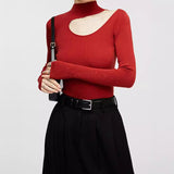 Bottomed Knitted Women's 2025 Autumn And Winter Fashion Comfortable Soft Temperament With A Small New Long-Sleeved