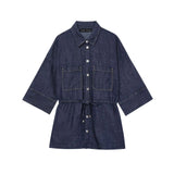 New With Denim-Blend Shirt 2885454 Wide Leg Trousers