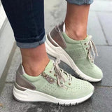 New Casual Women's Shoes Lace Burning Thick-Soled Single