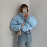 Zipper short padded jacketOutfit