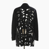 New Suit Long Fashion Simple Hollow Hair Design Sense Blazer