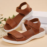 Summer New Large-Size Flat-Bottomed Magic Sandals Women Wear Simple And Comfortable