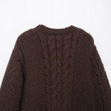 New Sesame Texture Big Sleeve Loose-Fitting