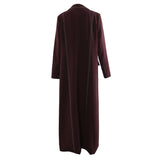 Autumn Heavy Industry Color Colliding Double Line In The Long Coat Jacket Women
