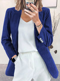 Winter Corduroy Suit Jacket Solid Color Casual Professional Small Suit Jacket Office Women's Clothing Blazer Women