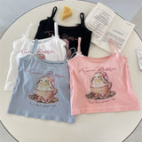 Hottie Pure Desire Sling Vest Women In Summer With Sweet Spicy Sleeveless Thin Short Top