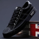 The Autumn Of 2025, The New Men's Shoes Korean Fashion Trend Is Full Of Men's Leisure Canvas Shoes Comfortable Breathable Flat