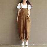 Large Artistic Dark Blue Suspender Casual