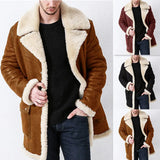 Autumn And Winter New Thick Fur Men's Coat Imitation Leather Woolen European Version Of Men's