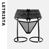 Seduction Sexy Garter Black Silk Flirtation Leg Ring Adjustable Pantyhose Ultra-Thin Garter