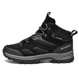 Autumn And Winter Men's Outdoor Hiking Sneakers Work-Resistant Shoes Thick Soles Wear-Resistant Walking