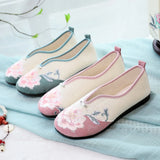 Zingj Shoes Embroidered Cloth Shoes Single Shoes Women's Shoes 2023 Spring / Summer New Retro