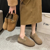 Shoes Women's All-Inclusive 2025 New Buckle Lazy Shoes Bean Shoes Breathable Spring
