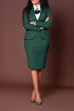 And Autumn 2025 New Women's Fashion Professional Composite Long Sleeve Suit Packed Cock Dress