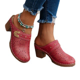 New 2025 Baotou Slope And Women's Cool Drag Large-Size Hollow Sandals Women's