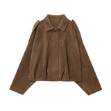 Spring And Autumn Pilot Jacket Bat Sleeve Zipper Loose Tuff-Sense Coat Women's Casual Jacket