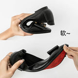 And Summer Sharp Flat Sole Single Shoes Women's Water Drill Leisure Soft-Soled Working Shoes Bean Shoes Lefu Shoes Tide Large