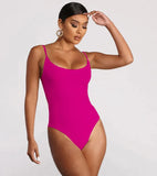 Vest Female Sling Striped Back Tethered Large-Size Sexy Solid Color Triangle泳suit
