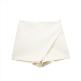 Summer New Women's High Waist Asymmetric Casual Pants Multi-Color Skirt Pants For A Long