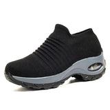 Explosion Women's Shoes Air Cushion Flying Sneakers Shoes Shoes Fashion Rocking Shoes Casual Shoes Socks