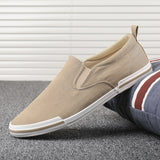 Men's Shoes In The Fall Of 2025 New Korean Fashion Trend Shoes With A Foot Pedal Canvas Shoes Men's Board