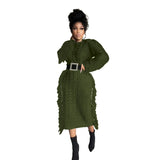 Zingj New Women's Long Tassel Edge Wool