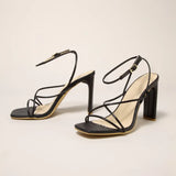 Side Toe With Cross-Breed Sandals High Heel Bar Dancing Outdoor Large Women's
