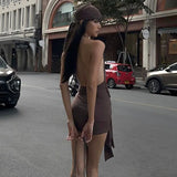Zingj Spring New Fashion Sexy Back Royal Sister Wind Deep V Sling