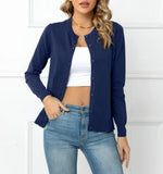 And Winter Solid-Colored Cardigan Coat New Knitted