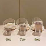 Slippers Women Wear 2025 New Summer Coarse Square Head With High-Heesed Fairy Style French Cool