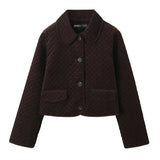 Women's Clothing Autumn And Winter New Collar Single Buckle Lint Cotton