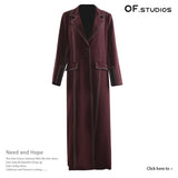 New British Splicing Colliding Color Leather Splicing Back With Small Suit Jacket With Belt