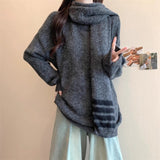 Retro Sleeveless Vest Stacked With Literary And Artistic New Knitting College Style Pocket