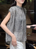 Summer New Korean Version Of Loose Thin Flying Sleeve Temperament Blouse Retro Fashion Three-Dimensional Cut