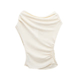 New Asymmetrical Shoulder Skinny Fashion Top