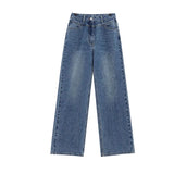 Vintage Blue High Rise Boyfriend Jeans-Outfit