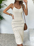 New Beach Hooded Jersey Knitted Sexy Sling Dress Sunscreen