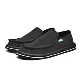 New Breathable Casual Cloth Shoes Handsome Men's Canvas Shoes Burst A Foot Lazy Man's Feet Fisherman