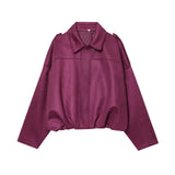 New Velvet Texture Effect Bomber Jacket