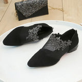 Version Of Large-Size Thick-Trinknet Permeable Single Shoes Women 2025 New Mesh Yarn Hollow Water Drill Head