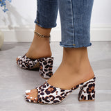 New Water Drill Side With Cool Towed Red Black Pointed Thin Heel Half-Slippers Women's High