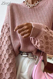Women Pullover Sweater Autumn Winter Knitted Casual Solid Jumper Tops Fashion Loose Long Sleeve