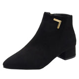 Boots Women's Spring And Autumn Single Boots 2025 New And Ankle Boots Coarse And British Martin