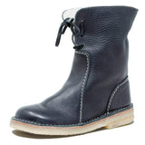 Women's Snow Boots 2025 Autumn And Winter New Large Code Of The Comfortable Mid-Clinity Martin