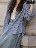 Plaid Shirt Coat Women's Spring New Design Sense Of Small Gentle Korean Temperament Shirt Loose