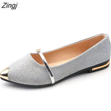 Style Women Flats 2023 Spring Summer Flat Shoes Woman Pointed Toe Slip On Fashion Loafers Female Casual Lazy Shoe