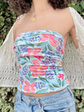 Holiday Fenghai Island Shell Print Shoulder Repair Braid Vest Hot Girl Sexy Tight