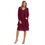Shipping Mother of The Bride Dresses 2021 Chiffon Plus Size Long Sleeve Party Gown robe de soir¨¦e de