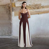 Zingj Women's Fall 2024 New Fashion Temperament Elegant Sexy Royal Sister Slim Bump Color Halter