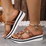 Slippers Women Wear 2025 Summer New Women's Thick Bottom Fish Mouth Slippers Light